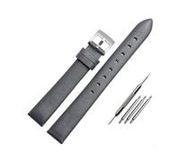 BWBVHRHZY Cinturino for orologio in pelle adatto for Swarovski 5158972 5263904 5200341 adatto for Armani/adatto for bracciale in pelle serie Fossil da donna 12 mm 14 mm 16 mm(Grey silver buckle,16mm)