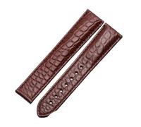 BWBVHRHZY Cinturino for orologio in pelle stile uomo e donna adatto for Omega adatto for cinturino for orologio Seahorse Deville 18mm 19mm 20mm(Brown-No buckle,19mm)