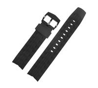 BWBVHRHZY Cinturino in caucciù adatto for CASIO adatto for serie EDIFICE EF-550d / PB EF-523 cinturino in silicone nero cinturino for orologio da uomo 22mm