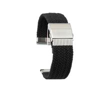 BWBVHRHZY Cinturino in nylon ad alta elasticità adatto for Casio DW5600 GW-5000 GW-M5610 GA2100 GA-2100 DW-5600 GM2100 Bracciale cinturino orologio in tessuto moda(White Black)