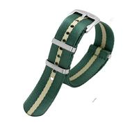 BWBVHRHZY Cinturino in nylon liscio adatto for Omega adatto for Seamaster/adatto for Rolex/adatto for Seiko/adatto for Mido 20mm 22mm cinturino for uomo donna cinturino orologio(A13 silver buckl