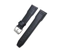BWBVHRHZY Cinturino in pelle 20mm 21mm 22mm adatto for orologio IWC Big Pilot Pilot Spitfire adatto for cinturino for orologio Princekin Mark(Black black,20mm)