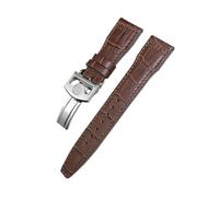BWBVHRHZY Cinturino in pelle 20mm 21mm 22mm adatto for orologio IWC Big Pilot Pilot Spitfire adatto for cinturino for orologio Princekin Mark(Brown brown Round,22mm)