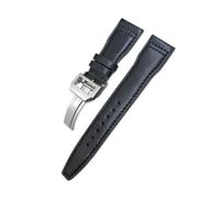 BWBVHRHZY Cinturino in pelle 20mm 21mm 22mm adatto for orologio IWC Big Pilot Pilot Spitfire adatto for cinturino for orologio Princekin Mark(Black black Square,20mm)