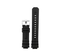 BWBVHRHZY Cinturino orologio in gomma siliconica 16mm cinturino nero da uomo accessorio adatto for CASIO adatto for G-SHOCK 4778 AW-591 AW-590 AW-5230 AWG-M100 AWG-M101(Black-S pin)