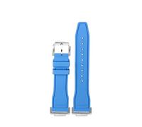 BWBVHRHZY Fluoro Gomma Cinturino in Silicone Morbido Colore Puro Verde Menta Cinturino da Uomo Bracciale Misura for CASIO Misura for G-SHOCK DW5600 DW5610(Light blue-S pin)