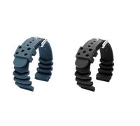 BWBVHRHZY Misura for cinturino in silicone Seiko maschio n. 5 Water Ghost DAL0BP SKX007 SRPA21J1 Denti rossi in scatola Diving 007 22mm20 Nero Blu(Blue,20mm)