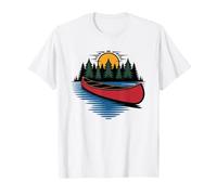 Bwca Canoa Boundary Waters Minnesota Lago Natura Selvaggia Maglietta