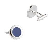BWDHJLEY Cufflinks for Men Silver Gemelli da uomo semplici gemelli rotondi per camicia vestito