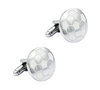 BWDHJLEY Cufflinks - Gemelli da uomo in argento con testimoni circolari per camicia