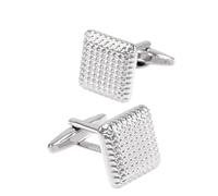 BWDHJLEY Cufflinks - Gemelli quadrati in argento, eleganti gemelli per camicia