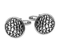 BWDHJLEY Cufflinks Wedding - Gemelli da uomo a forma di cuore, con motivo circolare, per camicia