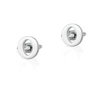 BWDHJLEY Gemelli da uomo con lettere, gemelli vintage in argento con lettera Cufflinks per camicia vestito