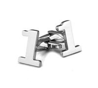 BWDHJLEY Gemelli da uomo in argento, gemelli da smoking per camicia numero 1, regalo di San Valentino