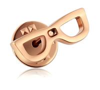 BWDHJLEY Gemelli in oro rosa per uomo, gemelli per camicia da smoking in acciaio inox, 1 pezzo a forma di occhiali, gemelli gioielli accessori aziendali