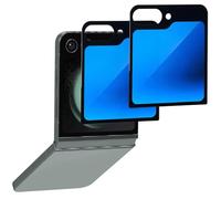 BWEDXEZ Confezione da 2 pellicole protettive in vetro temperato anti-blu per la privacy per Samsung Galaxy Z Flip 5 2023 a specchio anti-spia anti-spia, pellicola completamente coperta elettrolitica