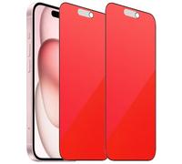 BWEDXEZ Confezione da 2 pellicole protettive in vetro temperato opaco anti-blu per la privacy, per iPhone 14 Pro Max/iPhone 15 Plus, antiriflesso, anti-spia, pellicola colorata da 6,7 pollici