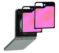 BWEDXEZ Confezione da 2 pellicole protettive in vetro temperato per Samsung Galaxy Z Flip 5 2023 a specchio, anti-spia, anti-sbirciamento, completamente coperta, elettrolitica, gradiente colorato