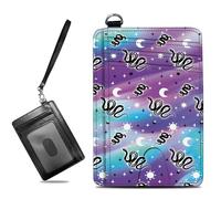 BWEGRHE Piccolo portafoglio da viaggio sottile multi-slot per carte di credito carino porta carte di credito RFID blocco porta carte piccolo portafoglio per donne uomini, Serpente Gotico Magico