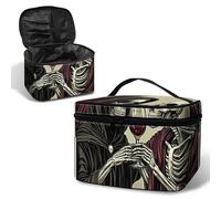 BWEGRHE Trousse da viaggio per cosmetici, Coppia Morte, L