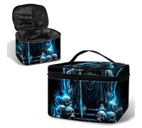 BWEGRHE Trousse da viaggio per cosmetici, Morte, L