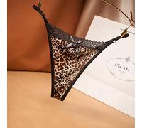 Bwer Top Leopard Lace Donna Mutandine Moda G-String Sexy Tanga Mutandine Femminili di Alta Qualità Low Rise Tanga Lingerie per Donne