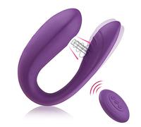 Bwer Vaginale Succhiare Vibratore a Forma di U 10 velocità di Vibrazione del Sesso Orale Aspirazione Clitoride Stimolatore Masturbazione Giocattoli del Sesso Donne-E088-Viola