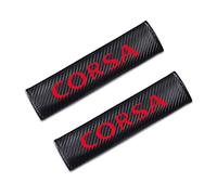 BWESTG 2 Pezzi Auto Imbottiture Cinture Sicurezza per Opel Corsa, Rimovibile Protezione Cintura di Sicurezza Morbida e Confortevole Accessori Decorativi,B/Red