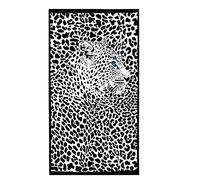 Bwinka telo mare asciugamano in morbida microfibra di spugna, extra grande, leopardato, sexy, da donna e uomo