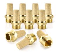 Bwintech 10 Pz SL-01 Silenziatore Aria, 3/8" Filo Esterno Sinterizzato Ottone Silenziatore di Scarico