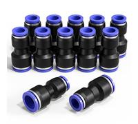 Bwintech 12 adattatori pneumatici dritti da 6 mm a 10 mm, riduttori a sgancio rapido (PG6-10)