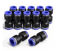 Bwintech 12 pezzi da 6 mm a 8 mm pneumatico diritto riduzione push to connect adattatore a sgancio rapido riduttore raccordi (PG6-8)