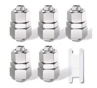 Bwintech 5 pezzi da 4 mm a 6 mm di riduzione pneumatica dritta per collegare l'adattatore al tubo con un riduttore rapido (KPG4-6)