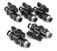 Bwintech 5 Pz 12 mm valvola a sfera pneumatica spingere per collegare raccordi BUC valvola di controllo del flusso d'aria dritto raccordi tubo aria a connessione rapida