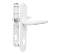 Bwintech UPVC Maniglia per porta,bianca,entrata 92mm, interasse viti 210mm,piastra posteriore 243mm,Sistema a molla di alta qualità,Adatto a tutte le porte d'ingresso in UPVC,porte del patio