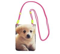 BWLHJKE Borsa a tracolla per telefono con cane carino per donne e uomini impermeabile mini borsa per cellulare portafoglio piccole borse a tracolla con cinturino regolabile da viaggio sacchetto per