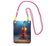 BWLHJKE Borsa a tracolla per telefono con poster di violino per donne e uomini, impermeabile, mini borsa a tracolla per cellulare, piccola borsa a tracolla con tracolla regolabile, custodia da viaggio