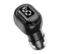 BWOFJGWH Auricolare Bluetooth, Singolo Auricolare, Mini Cuffie, Display Digitale, Riduzione del Rumore, Impermeabile, Adatto per Chiamate Azien, Nero