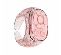 BWOFJGWH Bluetooth Telecomando Anello Digitale Dispositivo Telefono Controller Dito Pulsante Scatto Fascia Comoda Regolabile Controllo Senza Schermo per, Rosa Fata