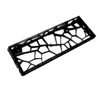 BWOFJGWH Custodia Trasparente Tastiera Cover Periferica PC Struttura Geometrica Materiale Solido Adatta per Utilizzo Domestico Lavoro Progetto, Nero Cristallo