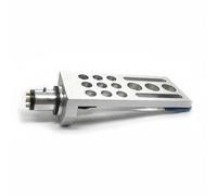 BWOFJGWH Portatestina Giradischi Testina Headshell Vinile Supporto Braccio Puntina Regolazioni di Posizione E Angolo con Cablaggio 4 Pin Alluminio Leggero, Argento