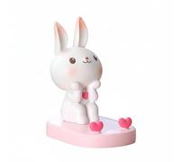 BWOFJGWH Supporto Telefono Coniglio Supporto Smartphone Porta Cellulare Stand Decorativo Figurina in Resina con Sostegno Robusto E Appoggio Largo Usabile Come, Rosa, Coniglio Seduto