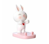 BWOFJGWH Supporto Telefono Coniglio Supporto Smartphone Porta Cellulare Stand Decorativo Figurina in Resina con Sostegno Robusto E Appoggio Largo Usabile Come, Rosa, Coniglio In Piedi