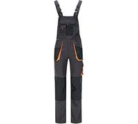 BWOLF Atlas - Salopette da lavoro, da uomo, classiche, con tasche multifunzionali, colore: grigio/arancione grigio/arancione L