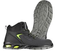 BWOLF HIS3S Scarpe Antinfortunistiche da Uomo Alte S3 da Materiale Innovativo, Impermeabili, 4x4 Grip Tech, Suola Ergo ESD, Nero, 42 EU
