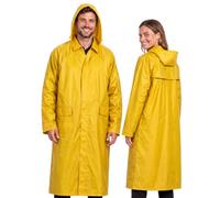 BWOLF POSEIDON Impermeabile Uomo Impermeabile Lungo Poncho Antipioggia Riutilizzabile Impermeabile Outdoor Riutilizzabile Impermeabile con Cappuccio