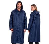 BWOLF POSEIDON Impermeabile Uomo Impermeabile Lungo Poncho Antipioggia Riutilizzabile Impermeabile Outdoor Riutilizzabile Impermeabile con Cappuccio