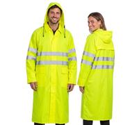 BWOLF POSEIDON Impermeabile Uomo Impermeabile Lungo Poncho Antipioggia Riutilizzabile Impermeabile Outdoor Riutilizzabile Impermeabile con Cappuccio