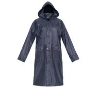 BWOLF POSEIDON Impermeabile Uomo Lungo Poncho Antipioggia Riutilizzabile Outdoor con Cappuccio, Blu, XXL