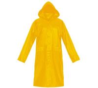 BWOLF POSEIDON Impermeabile Uomo Lungo Poncho Antipioggia Riutilizzabile Outdoor con Cappuccio, giallo., XXL